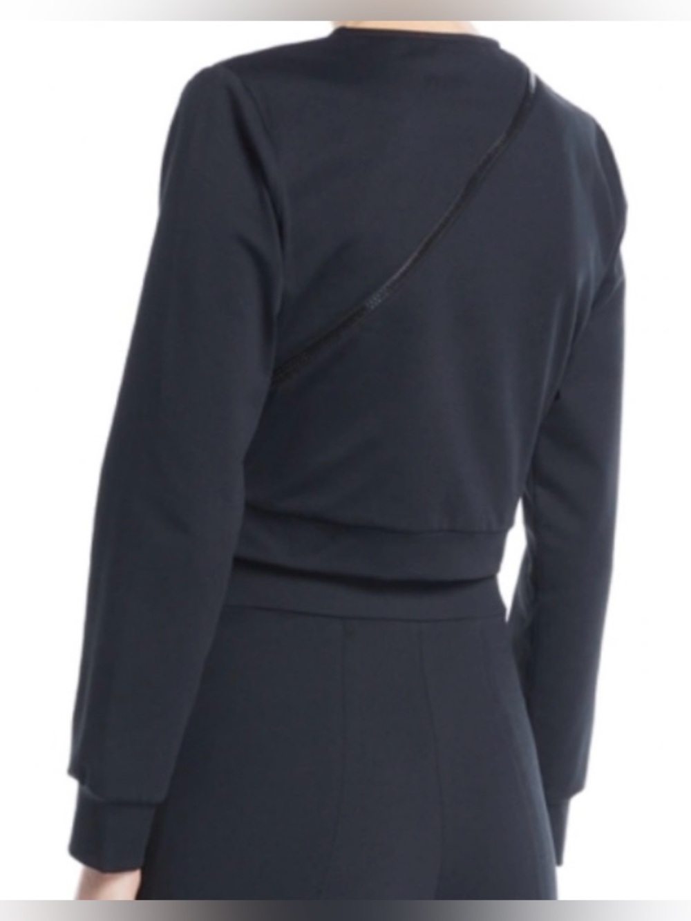 Cushnie et ochs cropped zipper long sleeve top - Picture 8 of 12